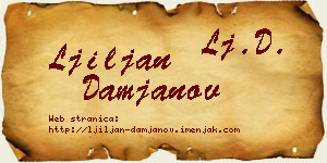 Ljiljan Damjanov vizit kartica